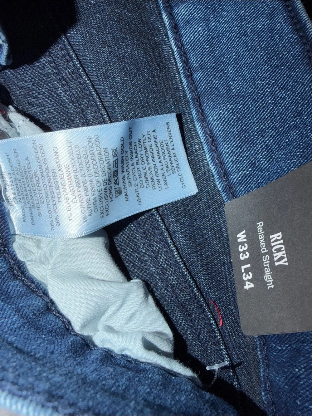 True Religion Men's Dark Blue Slim Straight Jeans